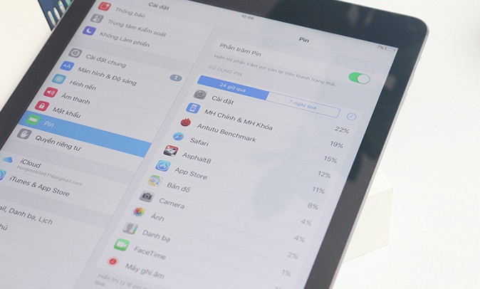 pin ipad gen 6 bị chai